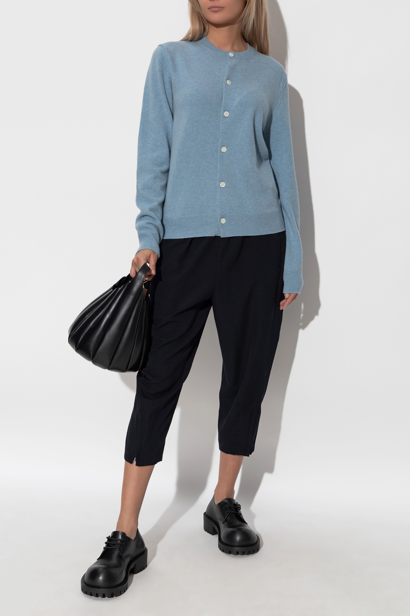 Blue Wool Cardigan Comme des Garçons Play - Vitkac Canada